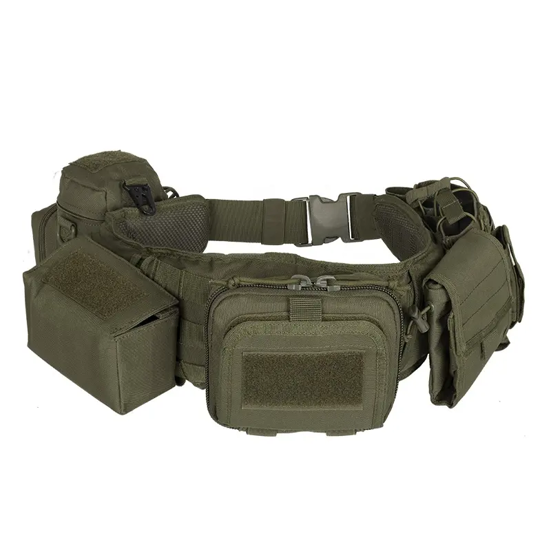 Yakeda avcılık Gadget kılıfı bel çantası ayarlanabilir MOLLE yastıklı devriye görev kemer savaş taktik yardımcı kemer kılıf ile