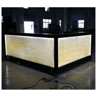 Meubles pour bar de discothèque, sur mesure, surface résistante translucide, comptoir de bar d'hôtel, de restaurant, 1 pièce