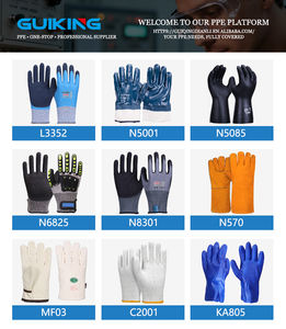 Gants de travail résistants à la chaleur et à l'isolation thermique - Feutre d'aramide/coton enduit de latex, niveau de sécurité élevé pour les applications industrielles - Product Image 4