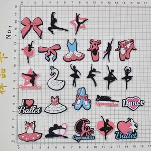 จี้รองเท้าพีวีซีลายสัญลักษณ์ดนตรี รุ่นนิต้า 26-1 สำหรับเด็กผู้หญิง รองเท้าบัลเลต์ ขายส่ง - Product Image 2