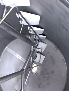 Serbatoio di miscelazione formaggio SUS304 da 1000L con agitatore a telaio, vasca alimentare per formaggio, mozzarella e cagliata, attrezzatura per la lavorazione del latte - Product Image 5