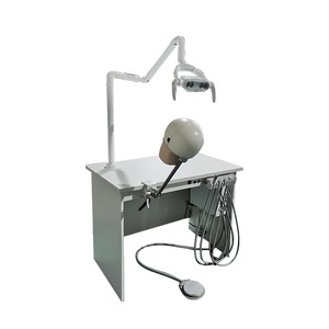 Simulador dental de mesa con marco de madera de cabeza fantasma de ciencia médica para entrenamiento - Product Image 2