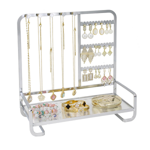 Support de rangement personnalisé en gros pour bijoux, présentoir pour colliers et bracelets, plateau en fer pour bagues, support pour boucles d'oreilles - Product Image 1