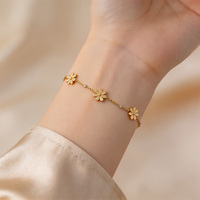 Bracelet à maillons en acier titane moderne et élégant pour femme, directement de l'usine - Cadeau