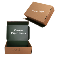 Carpeta de Envío Ecológica para Zapatos, Embalaje de Cartón Corrugado con Logotipo Personalizado, Embalaje de Ropa con Relieve y Laminación Mate