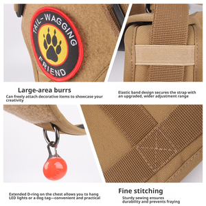 Arnés Táctico Reflectante OEM ODM <span class=keywords><strong>para</strong></span> Perros Grandes, <span class=keywords><strong>Chaleco</strong></span> de Pecho Antitirones de Nylon <span class=keywords><strong>para</strong></span> Entrenamiento y Paseo de Mascotas, Ideal <span class=keywords><strong>para</strong></span> <span class=keywords><strong>Doberman</strong></span> y Uso Exterior - Product Image 5
