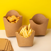 Boîtes d'emballage de fast-food avec impression personnalisée pour snacks frites collations de poulet emballage à emporter conception de poulet frit coréen