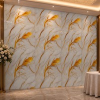 Panneau de fond en PVC UV effet marbre, vente en gros, taille personnalisée, imperméable, résistant à l'humidité, panneau rigide décoratif