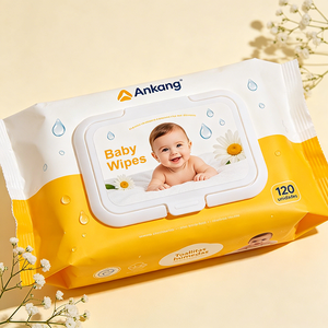 Lingettes humides pour bébé OEM, peau sensible, sans parfum, aloe vera, ultra-douces, épaisses, non tissées, emballage personnalisé en gros, lingettes pour nouveau-nés - Product Image 1