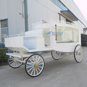 Carroza de Caballos Blanca de Alta Calidad, Nueva Carroza Fúnebre Eléctrica Personalizable, Camión Fúnebre - Product Image 1