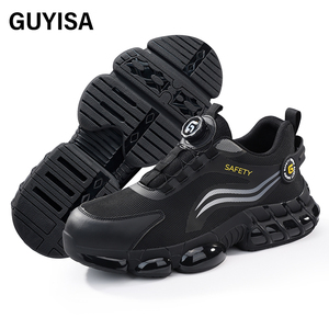 GUYISA Chaussures <span class=keywords><strong>de</strong></span> <span class=keywords><strong>sécurité</strong></span> pour le sport à boucle intelligente Anti-smash Anti-crevaison Chaussures <span class=keywords><strong>de</strong></span> <span class=keywords><strong>sécurité</strong></span> à la mode à boucle intelligente pour hommes - Product Image 2