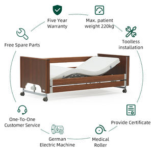 Cama de Examen Médico de Lujo de Madera para Residencias de Ancianos, Cama Eléctrica de 5 Funciones para Dentistas y Hospitales - Product Image 2