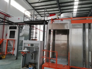 Cabine de peinture en acier inoxydable robuste et durable avec revêtement en poudre, four de séchage et de durcissement multifonctionnel pour diverses applications - Product Image 1