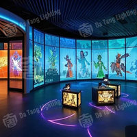 Sistema de Proyección Inmersiva Profesional Personalizado para Exposiciones de Arte, Proyector de Pantalla Interactiva Holográfica 3D