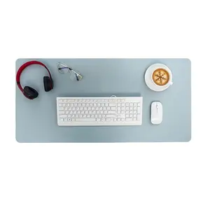 90*40cm Dual-Sided Desk Pad Natural Cork PU Leather Large Mouse Mats Desk Protector Non-Slip Waterproof Pads for Office and Home