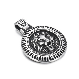 Collar de Moda con Colgante de León, <span class=keywords><strong>Rey</strong></span> de las Bestias, Estilo Punk Vintage Hip Hop, de Acero Inoxidable, para Hombre y Mujer, Venta al Por Mayor - Product Image 5