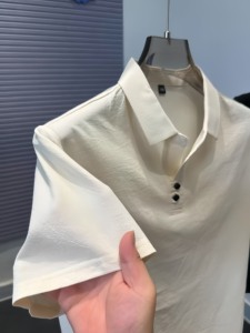 Nouveau Polo en Coton de Haute Qualité pour <span class=keywords><strong>Homme</strong></span> 2026 LY – T-shirt d'Été à Col Revers Ample pour <span class=keywords><strong>Homme</strong></span> - Product Image 5