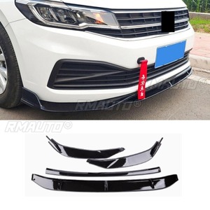 Para Volkswagen Bora 2019, Kit de Carrocería con Difusor y Protector de Parachoques Delantero, Color Negro Brillante, Pieza de Modificación - Product Image 3