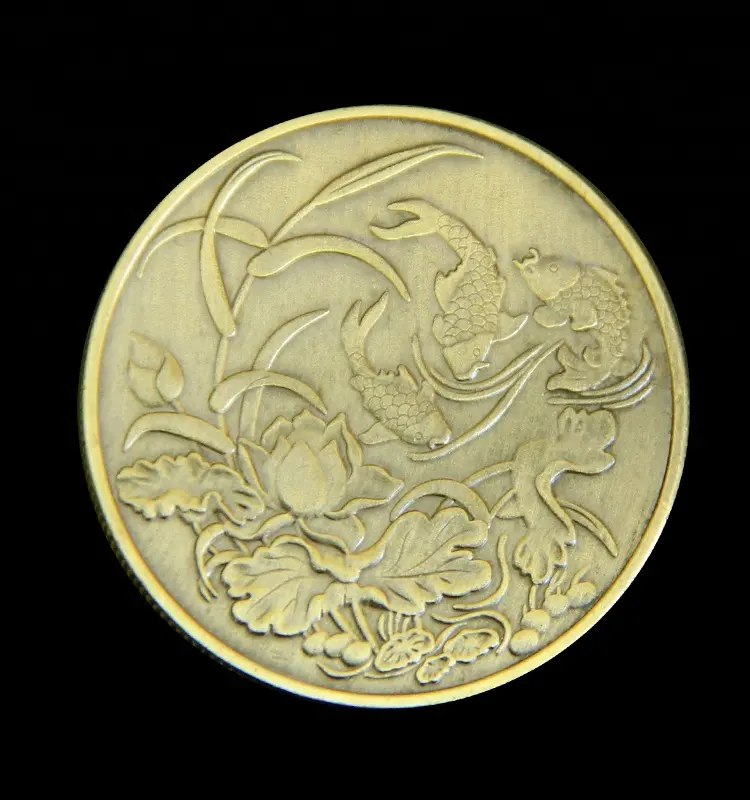 China Wholesale Metal Crafts Gold Commemorative Old Coin At Factory Price,Lucky coin