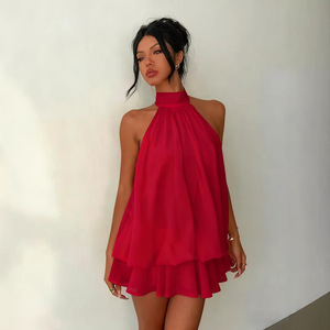 Vestido corto sexy sin mangas y espalda descubierta de IStapromo Gifts, ajustado, elegante y casual para el verano. - Product Image 3