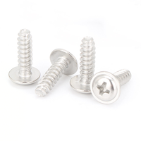 Vis autotaraudeuses à tête cylindrique cruciforme en acier inoxydable 304 avec rondelle, à queue plate, pour circuits imprimés (PWB)