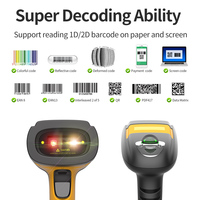 Pemindai Barcode Nirkabel Industri Tangguh Xincode, Pembaca Kode QR dengan Basis Pengisian Daya, Mendukung OCR, MRZ, Kustomisasi, OEM