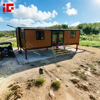 Maison conteneur extensible de 40 pieds, préfabriquée, résidentielle, pliable 3-en-1 pour logement extérieur