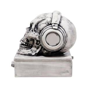 थोक कस्टम headphones के साथ शंकु धूप छड़ी धारक बर्नर सिरेमिक खोपड़ी सिर धूप चैम्बर - Product Image 6