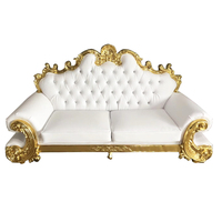 Chaise roi et sun en bois blanc pour mariage, siège de luxe, vente en gros