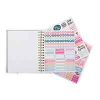 2023-2024 planificateur de budget hebdomadaire quotidien en spirale à couverture rigide personnalisée impression de journal personnel