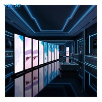 Afficheur LED intérieur VISLAT Ultra Clear P3 3840*2160mm, mur vidéo LED, signalisation numérique, supports d'affichage publicitaire, afficheur LED