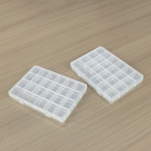 Transparent PP Plastic Storage Box 22 Compartments H Slot Fixed Fishing Tackle Organizer Desktop Accessory Container - Product Image 1