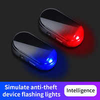Luz de advertencia de Flash LED con energía Solar Universal, lámpara de alarma estroboscópica de coche antirrobo de Material ABS con señal de precaución, nueva condición