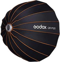 Godox QR-P120 47in foto Studio potret Video Shooting 120cm Bowens Mount dalam parabola Softbox