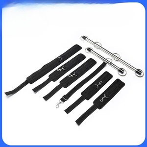 <strong>Spreader</strong> <strong>Bar</strong> Set Extendable Sex Toys Restraint <strong>BDSM</strong> with Hand Wrist Cuffs Ankle Cuff Aluminum Furniture for Adult Games - Product Image 4