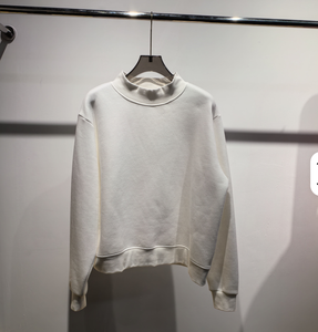 Felpa Oversize da <span class=keywords><strong>Donna</strong></span> con Collo Alto Personalizzata, Ricamata, in Morbido Cotone, Stile Streetwear - Product Image 2