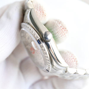 El Reloj Clásico de Alta Gama, con Piedras Blancas Naturales de Primera Calidad y Efecto Luminoso, Reloj Mecánico - Product Image 3