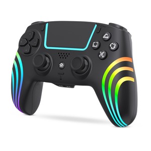 Para PS4 inalámbrico para <span class=keywords><strong>Bluetooth</strong></span> controlador de juego con sensor de movimiento luces coloridas controlador P4 para computadoras PC tabletas compatibles - Product Image 1