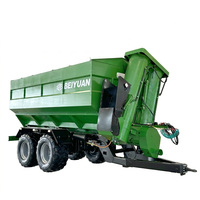 Remorque de transport de céréales haute performance - Remorque tractée par un tracteur pour l'apport d'engrais et le stockage de céréales pour une récolte efficace