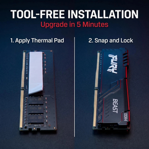 Chaleco Refrigerante para Memoria RAM <span class=keywords><strong>Hacker</strong></span> Kingston, Apto para Computadoras de Escritorio - Product Image 5