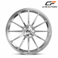 Jantes forgées en 2 pièces CF 20 21 22 pouces 5*130 PCD à rebord dégradé, compatibles Porsche Taycan Cross Turismo, jantes personnalisées ODM