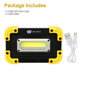 Portable Shockproof <b>LED</b> <b>Work</b> Lamp Super Bright <b>Rechargeable</b> Outdoor Garage Construction <b>Light</b> - Product Image 4