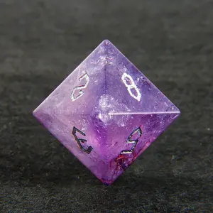Dice Games Amethyst Dice Natural Crystal D D Gemstone DND Stone Dungeons And Dragon Dice