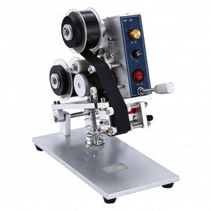 Semi-Automatic Handheld Mini Ribbon Coding Machine for KT/PT/PE Labels OPP Heat <b>Shrink</b> Aluminum Foil <b>Plastic</b> Film Bags - Product Image 6