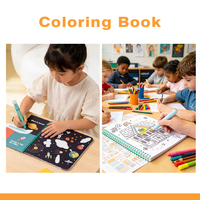 Libro de Pintura con Agua Personalizado, Libro de Actividades de Colorear con Agua, Kit de Arte Educativo para Niños