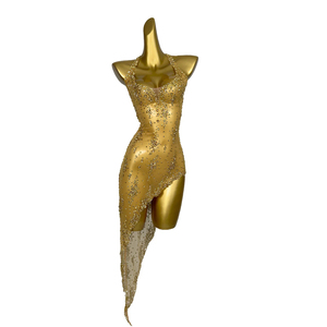 सेक्सी बैकलेस डायमंड बर्थडे कॉकटेल शाम की पोशाक स्ट्रिपर डानकेवियर महिला क्रिस्टल ड्रेस स्प्लिट मिनी क्लब पार्टी पोशाक - Product Image 6