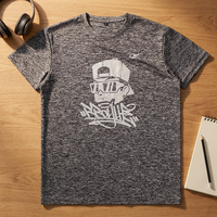 T-shirt pour homme de qualité supérieure, logo personnalisé, impression personnalisée, luxe, 180 g, respirant, écologique, col rond, été