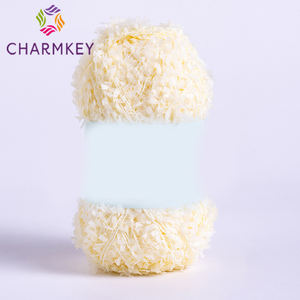 Grosir mode desain baru DIY 100% poliester mewah beberapa warna tunggal benang kertas kupu-kupu untuk topi rajut dan tas - Product Image 6