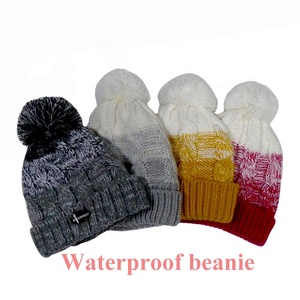 <span class=keywords><strong>Bonnet</strong></span> de luxe imperméable à <span class=keywords><strong>pompon</strong></span> pour hommes et femmes, chaud pour l'hiver, casquette personnalisable avec logo, vente en gros, idéal pour les voyages d'affaires - Product Image 2