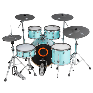 Kit de Grosse Caisse Tom Vert UNLOCK Pro 8 Style Rétro BarbieCore Système Hybride Compatible Ro*YA* Peau Maillée Améliorée Design Esthétique - Product Image 5